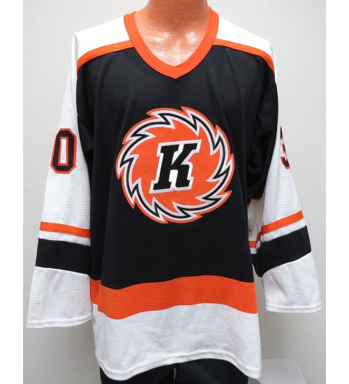 Custom ECHL Fort Wayne Komets 30 Kimpel Hockey Jersey Black